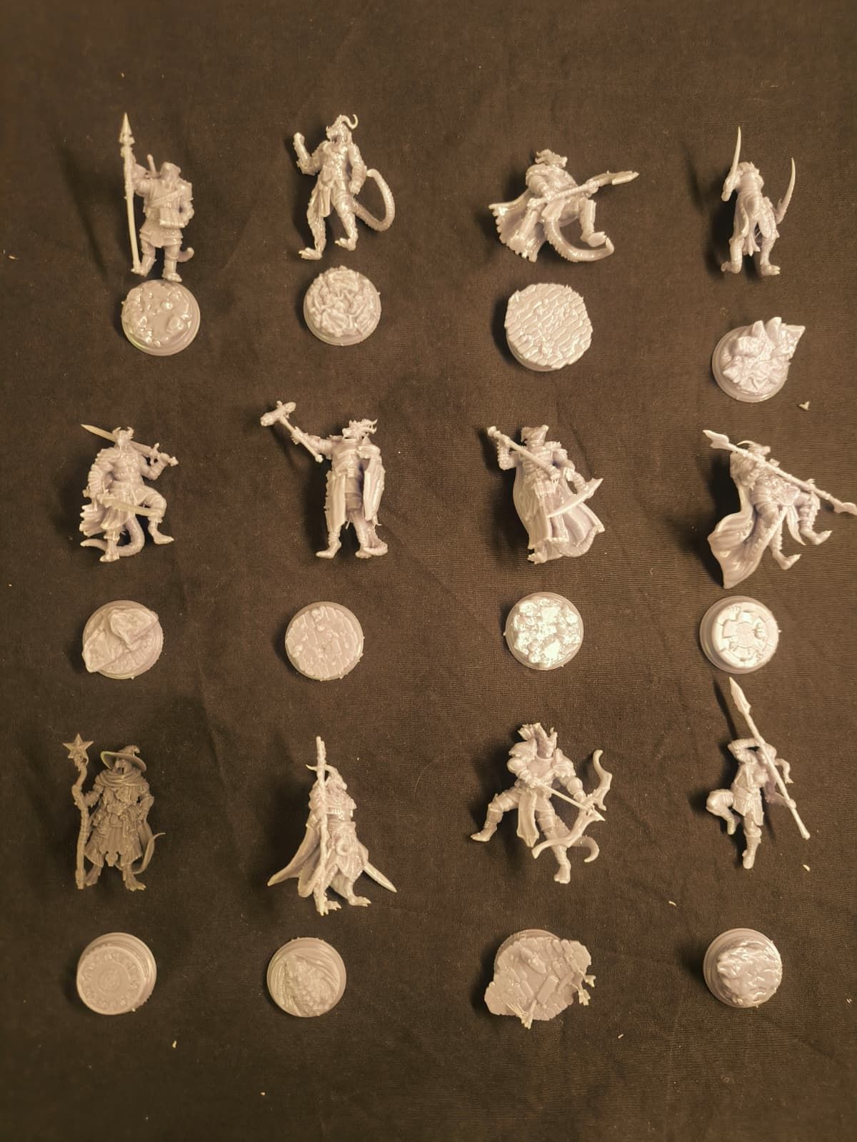 25mm Dragonborn Savaşçı Seti | 12 Parça Fantastik Minyatür Figür | DnD RPG Masaüstü Oyunu Koleksiyonluk Reçine Baskı 4